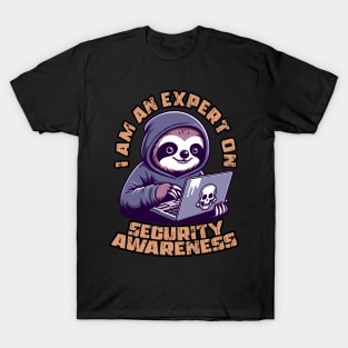 Security Awareness Hacker Sloth T-Shirt